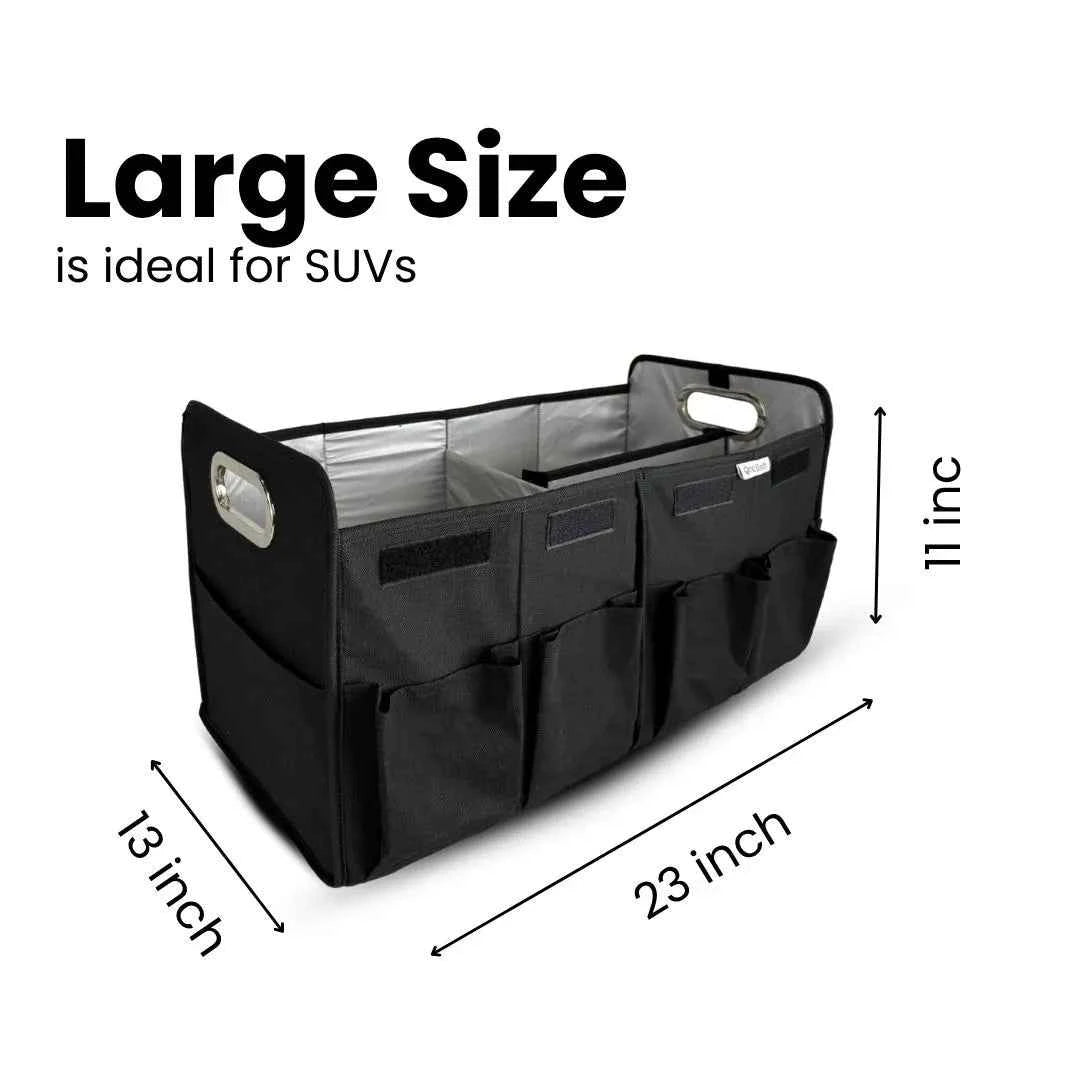 Car Trunk Organizer for Cleaning, Tools & Travel – Heavy Duty & Foldable