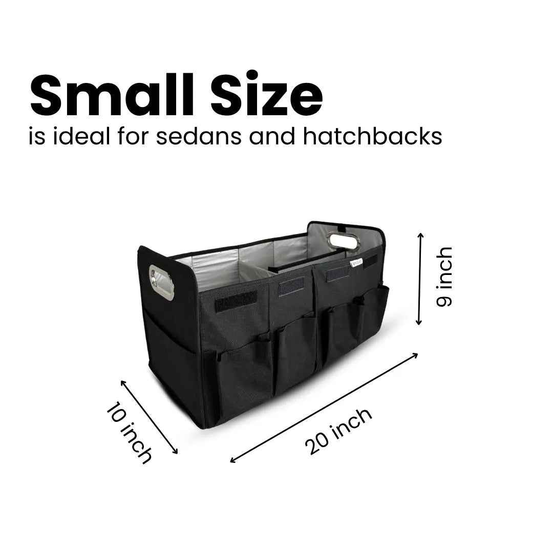 Car Trunk Organizer for Cleaning, Tools & Travel – Heavy Duty & Foldable
