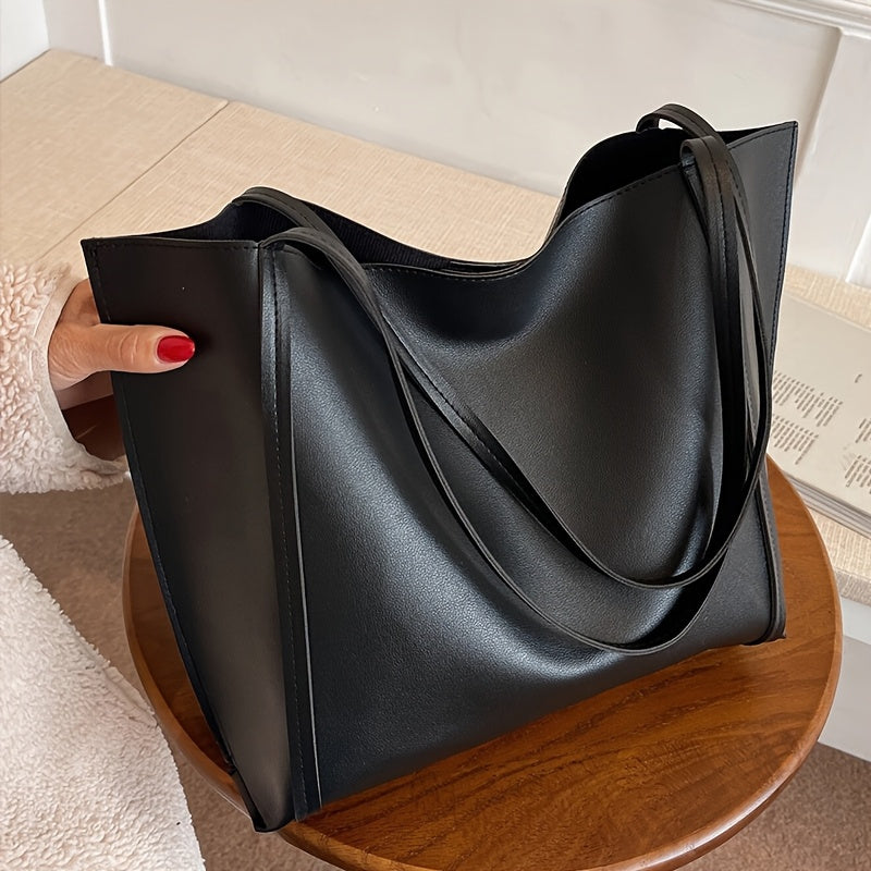 Stylish Black Tote Bag