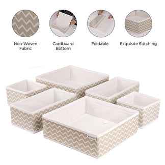 Qoolish Drawer Organizers (Pack of 6) : Tidy-Up Your Space in Style! Available in 10 Colors.