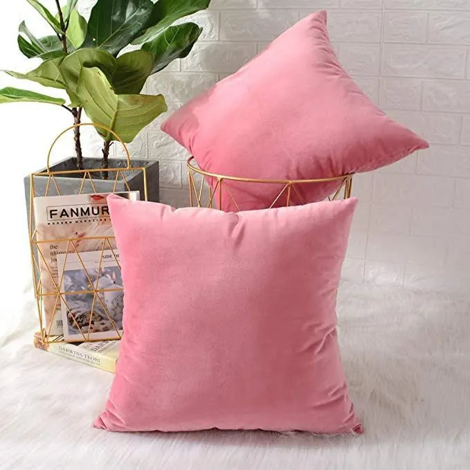 Luxury Velvet Plain Cushion Cover Luxury luck For Your Room's ICONA