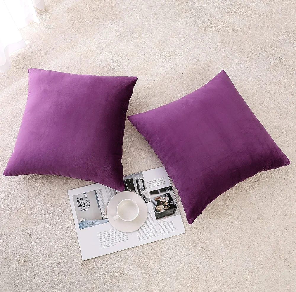 Luxury Velvet Plain Cushion Cover Luxury luck For Your Room's ICONA