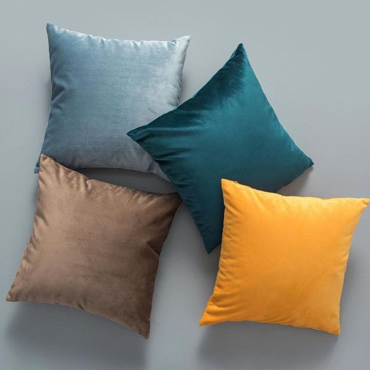 Luxury Velvet Plain Cushion Cover Luxury luck For Your Room's ICONA