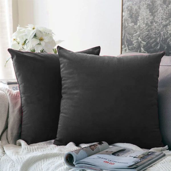 Luxury Velvet Plain Cushion Cover Luxury luck For Your Room's ICONA