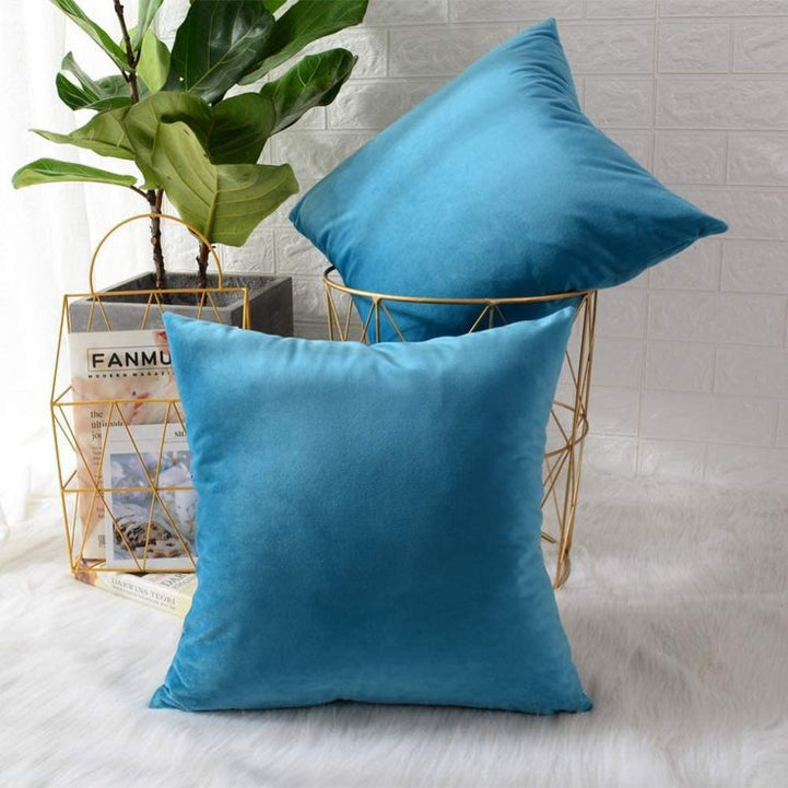 Luxury Velvet Plain Cushion Cover Luxury luck For Your Room's ICONA