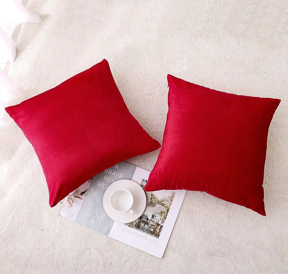 Luxury Velvet Plain Cushion Cover Luxury luck For Your Room's ICONA
