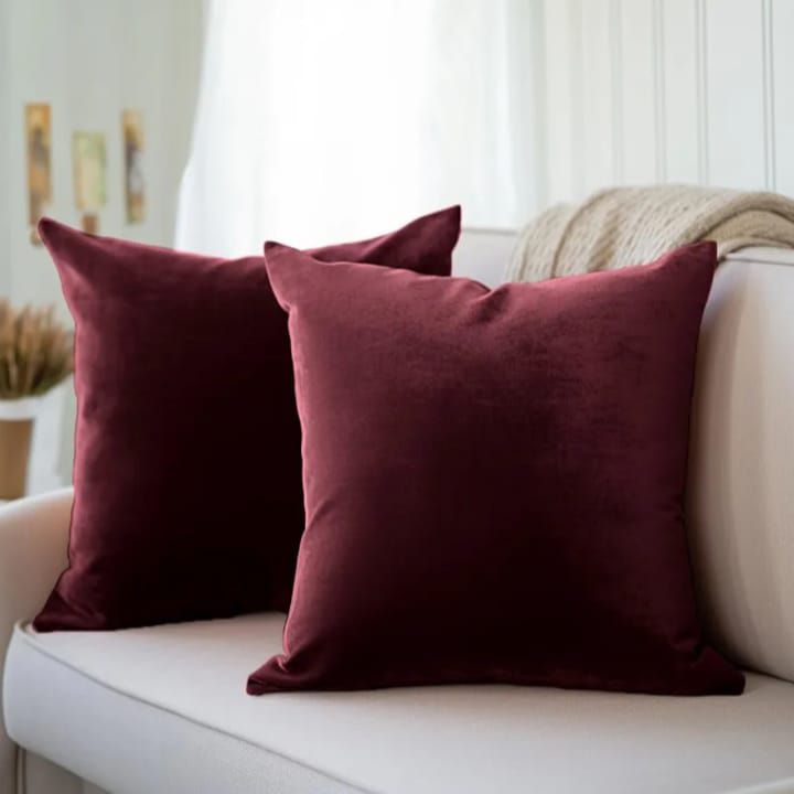Luxury Velvet Plain Cushion Cover Luxury luck For Your Room's ICONA
