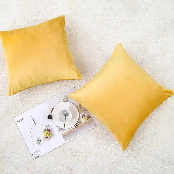 Luxury Velvet Plain Cushion Cover Luxury luck For Your Room's ICONA