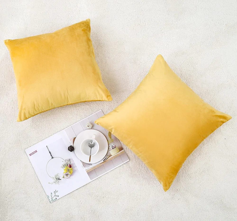 Luxury Velvet Plain Cushion Cover Luxury luck For Your Room's ICONA