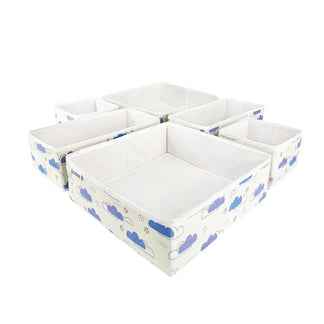 Qoolish Drawer Organizers (Pack of 6) : Tidy-Up Your Space in Style! Available in 10 Colors.