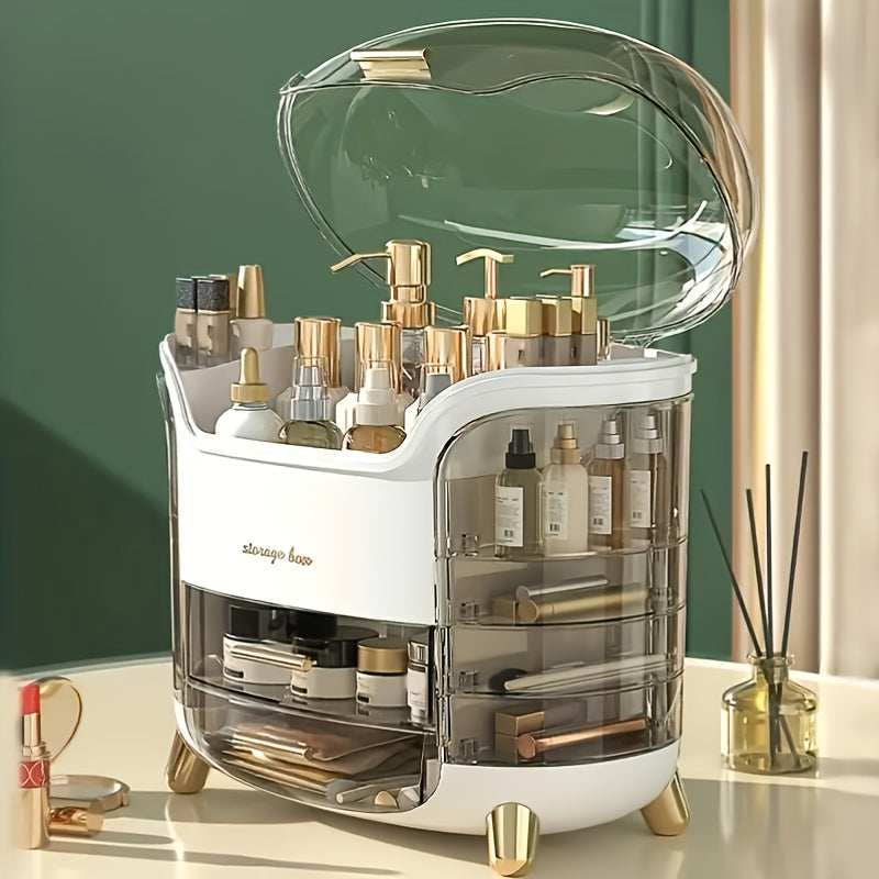 Elegant Acrylic Makeup Organizer with Drawers